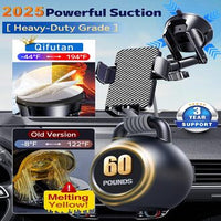 Qifutan Dash Mounted Car Phone Holder – Universal Windshield, Dashboard & Air Vent Mount, Hands-Free Smartphone Holder for iPhone & Android