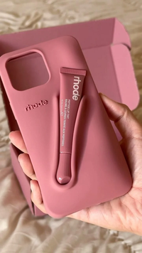 New Rhode Lip Gloss Silicone Case 💄 with Box – Soft, Stylish & Shockproof Phone Cover (All iPhone Series)