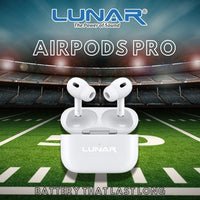 Lunar Airpods Pro – Bluetooth Wireless Earphones with ENC Noise Cancelling, 5 Hours Continuous Playtime, Smart Touch Sensors & Portable Charging Case for iPhone/Android