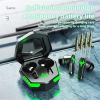 N35 Gaming Earbuds, Bluetooth 5.2 True Wireless Headphones with Mic, 360° Surround Sound, Low Latency Gaming Headset Compatible with iPhone/Android/Tablet