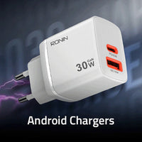 Ronin R-6030 White 30W PD + QC Fast Charging Dock