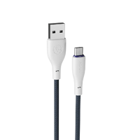 Ronin R-2025 Flexin 1.2M Braided Micro USB Cable – 2.4A Fast Charging Durable Wire