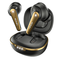 Ronin R-7065 Eclipse True Wireless Earbuds – Bluetooth 5.3, Active Noise Cancellation, Deep Bass, Built-In Mic