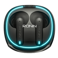 Ronin R-520 Dynasty Wireless Earbuds with Quad-Mic ENC & 50ms Low Latency Gaming Mode – Bluetooth 5.3, 13mm Drivers, 7H Playtime, IPX4 Water Resistant – Matte Finish