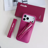 New Rhode Lip Gloss Silicone Case 💄 with Box – Soft, Stylish & Shockproof Phone Cover (All iPhone Series)