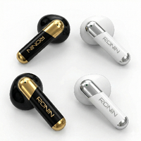 Ronin R-7070 Snap Wireless Earbuds | Transparent Design, Bluetooth 5.3, Touch Control & Reel Scrolling Feature