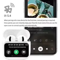 AirPods A11 Pro Wireless Earbuds with LCD Display – Bluetooth 5.3, Touch Control, HD Mic