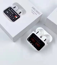 AirPods A11 Pro Wireless Earbuds with LCD Display – Bluetooth 5.3, Touch Control, HD Mic
