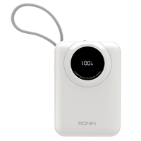 Ronin R-4035 ION 20000mAh Power Bank – 22.5W Type-C & 20W iOS Cable Fast Charging