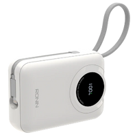 Ronin R-4035 ION 20000mAh Power Bank – 22.5W Type-C & 20W iOS Cable Fast Charging