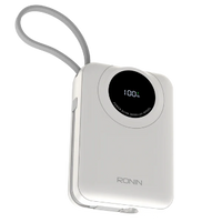 Ronin R-4035 ION 20000mAh Power Bank – 22.5W Type-C & 20W iOS Cable Fast Charging