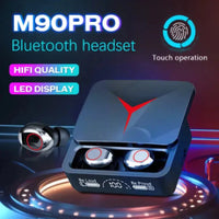 M90 Bluetooth Earbuds – Deep Bass, Noise Reduction, True Wireless Stereo with Charging Case