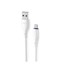 Ronin R-340 1M Braided Micro USB Cable – 2.4A Fast Charging Durable Wire