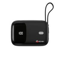 Ronin R-4030 10000mAh Portable Power Bank with 20W USB-C Output & 22.5W Total Fast Charging + USB-C Cable