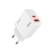Ronin R-6025 Catalyst 20W PD Fast Charging Adapter | QC 18W & Super VOOC Support | Universal USB Charger for Android & iPhone