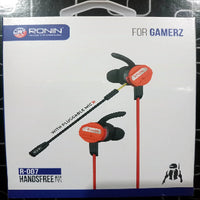 Ronin R007 Gaming Handsfree – Dual Mic Earphones for PUBG & Mobile Gaming, Left & Right Stereo Sound