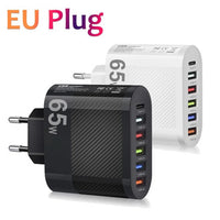 3.1A 5-Port USB Wall Charger with PD & QC 3.0 Fast Charging Adapter for Xiaomi, iPhone 13 & Samsung Smartphones