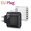 3.1A 5-Port USB Wall Charger with PD & QC 3.0 Fast Charging Adapter for Xiaomi, iPhone 13 & Samsung Smartphones
