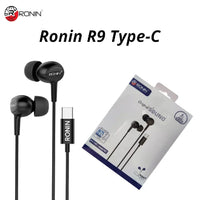 Ronin R-9 Type-C Wired Handsfree Earphones – Crystal Clear Sound with Inline Microphone