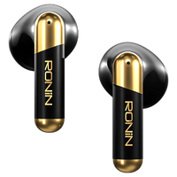 Ronin R-7070 Snap Wireless Earbuds | Transparent Design, Bluetooth 5.3, Touch Control & Reel Scrolling Feature