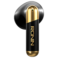 Ronin R-7070 Snap Wireless Earbuds | Transparent Design, Bluetooth 5.3, Touch Control & Reel Scrolling Feature