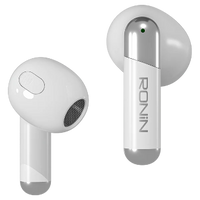 Ronin R-7070 Snap Wireless Earbuds | Transparent Design, Bluetooth 5.3, Touch Control & Reel Scrolling Feature