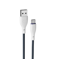 Ronin R-2025 Flexin 1.2M Braided Type-C Cable – 3.0A Fast Charging Durable Wire