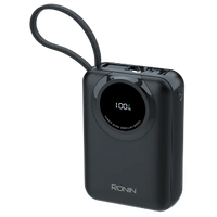 Ronin R-4040 Zapster 20000mAh Power Bank – 35W Type-C & 27W iOS Cable Fast Charging