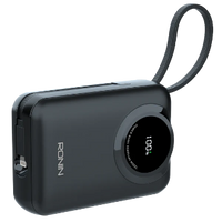 Ronin R-4040 Zapster 20000mAh Power Bank – 35W Type-C & 27W iOS Cable Fast Charging