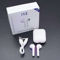 i12 TWS Wireless Earbuds – True Wireless Stereo, HD Sound, Bluetooth Earphones with Charging Case