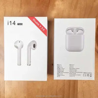 i14 TWS Wireless Earbuds Bluetooth 5.0 Headphones with Smart Touch Control & Charging Case - Noise Cancelling In-Ear Earphones with Built-in Mic for iPhone/Android