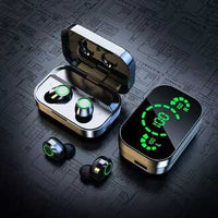 Original YD03 TWS Infurion Wireless Earbuds – Bluetooth 5.3, Hi-Fi Stereo Sound with Smart LED Mirror Display, 1200mAh Power Bank Charging Case & IPX5 Waterproof Gamer Headphones