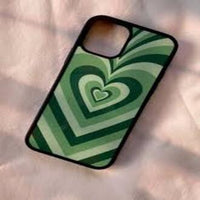 Heart Aesthetic 2D Plated Back Case – Electroplated Gloss Finish, Slim & Durable Phone Cover (iPHone All Series)