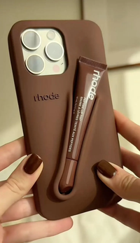 New Rhode Lip Gloss Silicone Case 💄 with Box – Soft, Stylish & Shockproof Phone Cover (All iPhone Series)