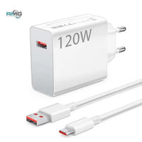 120W Super Fast Charging Type-C Mobile Charger – Ultra-Fast Power Adapter Compatible with All Smartphones