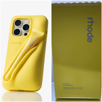 New Rhode Lip Gloss Silicone Case 💄 with Box – Soft, Stylish & Shockproof Phone Cover (All iPhone Series)