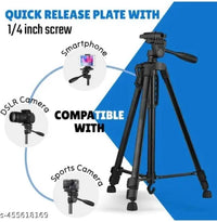 3301 Multi-Functional Portable Tripod Stand – Lightweight Professional Tripod for Mobile Phones & Cameras