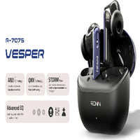 Ronin R-7075 Vesper True Wireless Earbuds — Premium Audio with Active Noise Cancellation