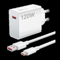 120W Super Fast Charging Type-C Mobile Charger – Ultra-Fast Power Adapter Compatible with All Smartphones